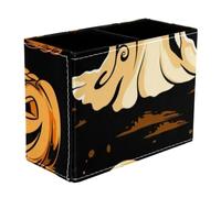 Helloween Set 4 Dual-Compartment Pen Pouch - 2-Layer Sort-It Case, Hand-Washable Canvas, Sturdy Upright Walls, Mini Desk Caddy for Pens, Tools, Accessories