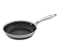Hell's Kitchen 8 Inch PFAS-Free Ceramic Hybrid Frying Pan, Non-Stick, Scratch Resistant, Ergonomic Handle, Dishwasher Safe, Multi-Plate and Oven Safe
