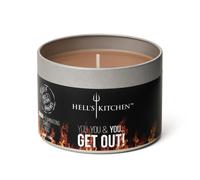 Hell's Kitchen Hell's Kitchen Orange & Clove Tin Candle in Brown | Size: Medium Hell's Kitchen Brown Medium