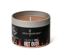 Hell's Kitchen Hell's Kitchen Orange & Clove Tin Candle in Brown | Size: Medium Hell's Kitchen Brown Medium