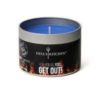 Hell’s Kitchen Scented Tin Candle - 180g Single Wick, 35 Hour Burn - Luxury Home Fragrance Candle, Natural Aroma, Gift Ready (Sea Salt & Rosemary)
