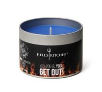 Hell’s Kitchen Scented Tin Candle - 180g Single Wick, 35 Hour Burn - Luxury Home Fragrance Candle, Natural Aroma, Gift Ready (Sea Salt & Rosemary)