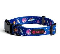 Helltails Dog Collar for Medium and Large Dogs, No Absorb, Large Wide Adjustable 31-53 cm, Dog Collar, Adjustable Soft, Cosmic Bloom - L