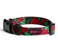 Helltails Dog Collar for Small Dogs No Absorb Collar Dog Puppy Small Adjustable 20-33 cm Dog Collar Puppy Collar Soft Dog Collars Adjustable Eternal Rose - S