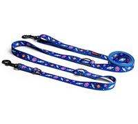 Helltails Dog Lead for Small and Medium Dogs with 2 Carabiners No Absorb Free Handle Long 1.6-3 m Lightweight Dog Puppy Lead Dog Lead Dog Lead Dog Lead Cosmic Bloom M