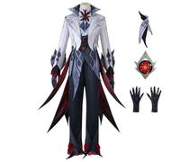 Helltaker Arlecchino Knave Cosplay Costume Fatui Servant Full Suit with Accessory for Halloween Christmas Party Outfit