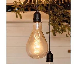 Hellum 524383 LED Pendant Lamp with Remote Control for Indoor and Outdoor Use, Wireless Hanging Light, Bulb with Battery and Timer for Wedding, Party, Camping, Cupboards, Basement and Outdoor Use