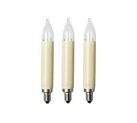 Hellum 901030 Replacement Barrel Indoor and Outdoor Lighting Socket E 10 8 V / 3 W, Off White, 3 on Blister Cards