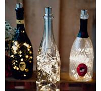 Hellum Bottlelight Sets, Metal, 3 x 20 LED (AA)