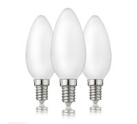 Hellum LED Light Bulb E14 Candle Bulb Warm White, 3 Pieces, 2.5W, E14 LED Warm White with 250 Lumen LED Filament, E14 Bulb Replaces 25-watt Incandescent Bulb, C35, 2700 Kelvin matt, 220216
