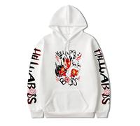 Helluva Boss Cartoon Graphic Hoodie - Casual Sweatshirt Fashion Loose Long Sleeve Pullover White