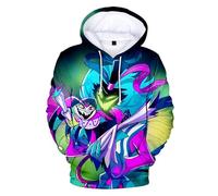 Helluva Boss Hoodie Adult Kids 3D Long Sleeve Hooded Sweatshirt Harajuku Streetwear 2022 Cartoon Anime Helluva Boss Pullover for Women Men Boys Girls