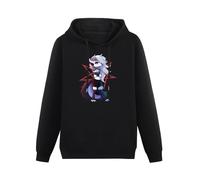 Helluva Boss Loona Hoody Unisex Ptinted Hoodies Long Sleeve Men's Hooded with Pocket Black S
