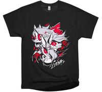 Helluva Boss Loona Manga Character T-Shirt Black