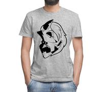 Helluva Boss Loona Phone Men's Classic Crew Neck Short Sleeve T-Shirt, gray, 4XL