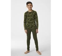 Helly Hansen Boy's Jr Graphic Lifa Merino Set Pants, Utility Green, 16 Years UK