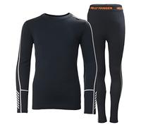 Helly Hansen Boy's Jr Lifa Merino Midweight Set Pants, Navy, 14 Years UK