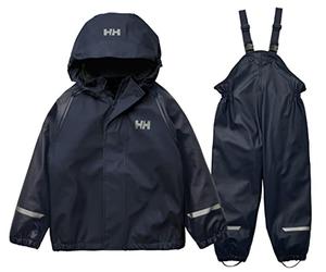 Helly Hansen Boy's K Bergen Fleece Pu Rainset 2.0 Pants, Navy, 5 Years UK