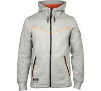 Helly Hansen Chelsea Evolution Grey Zip-front Mesh Lined Hoodie #79197