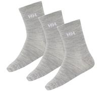 Helly Hansen Children's Wool Basic Socken Socks, Grey Melange, 26-28