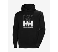 Helly Hansen Core Graphic Sweat Hoodie black white - M