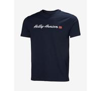 Helly Hansen Core Graphic T 2.0 T-shirt short sleeve midnight blue - L