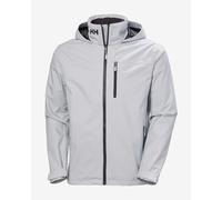 Helly Hansen Crew 2.0 grey white hooded jacket - L