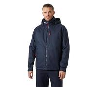 Helly Hansen Mens Crew Hooded Jacket - Navy, Navy, Size Xl, Men Navy