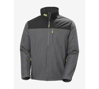 Helly Hansen Crew Midlayer 2.0 jacket dark grey black fluorescent yellow - M