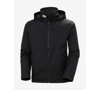 Helly Hansen Men's Crew Hooded Midlayer Jacket 2, Black, 2XL