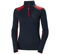 Helly Hansen Damen Merino Midweight 1/2 Zip Base Layer Top Langarm-T-Shirt | Base layer, Long Sleeve, 2 Layer Construction, Merino Wool, LIFA Technology, Flat Lock Seams