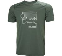 HELLY HANSEN Durawool Graphic T-shirt Jungle - Men - Green - size XL- model 2025 XL