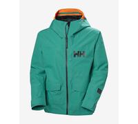 Helly Hansen Emiko Shell 3L RECCO Jacket with Hood Ski Free Turquoise Blue - M