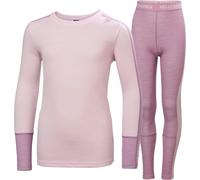 Helly-Hansen - Ensemble de sous-vêtement haut et bas en laine de mérinos - Jr Lifa Merino Midweight Set Purple Clay in Wool - Kid Size 10 y Purple 10 y