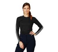 Helly Hansen Womens Lifa Crew HH Base Layer Top, XL, Black