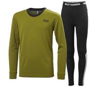 Helly Hansen Junior Unisex Jr HH LIFA Active Set, Olive Green, 10
