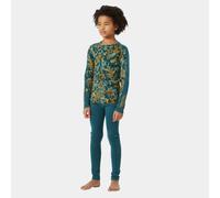 Helly Hansen Junior's HH Graphic Lifa Merino Midweight Base Layer Set Green 176/16