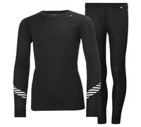 Helly Hansen Juniors HH LIFA Dry Set Baselayer, 998 Black, 16