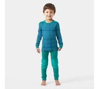 Helly Hansen Kids' Graphic LIFA® Merino Wool Base Layer Set Green 1