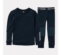 Helly-Hansen - Merino wool top and bottom underwear set - K Lifa Merino Set Navy in Wool - Kid Size 4 y Navy 4 y
