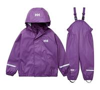 Helly Hansen Kids Unisex K Bergen 2.0 Pu Rainset, Crushed Grape, 3