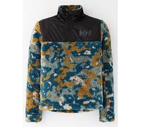 Helly Hansen Kids' Unisex Ski Champ 1/2 Zip Midlayer - Camo Print, Green, Size 16 Years Green