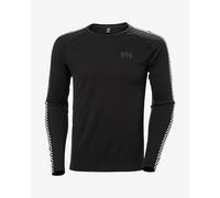 Helly Hansen Lifa Active Stripe Crew Long Sleeve Base Layer Top Black - XXL