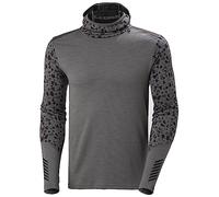Helly-Hansen LIFA Merino Midw Blc Men's Hoodie, 876 Concrete Granite, XXL