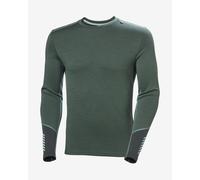 Helly Hansen Lifa Merino Midweight Crew Base layer top Ski Free long sleeve chrome green - XXL