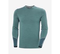Helly Hansen Lifa Merino Midweight Crew long sleeve base layer T-shirt grey green dark blue - XL