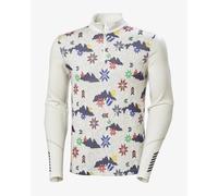 Helly Hansen Lifa Merino Midweight Half Zip Base layer top Ski Free white lilac green - S