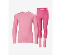 Helly Hansen Jr Lifa Merino Midweight Set - Merino base layer - Kid's Sugar Pink Child's height 176 cm