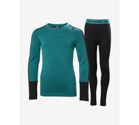 Helly Hansen Lifa Merino Midweight Set Ski Free turquoise black Kids - 12