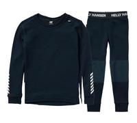 Helly-Hansen Lifa Merino Set - Kids Unisex Warm & Breathable Base Layer Set, Thermal Underwear for Outdoor Adventures, 598 Navy, 4